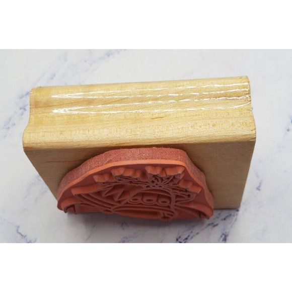 Christmas Bells With Holly Canadian Maple Collection Wood Mounted Rubber Stamp - Picture 6 of 8